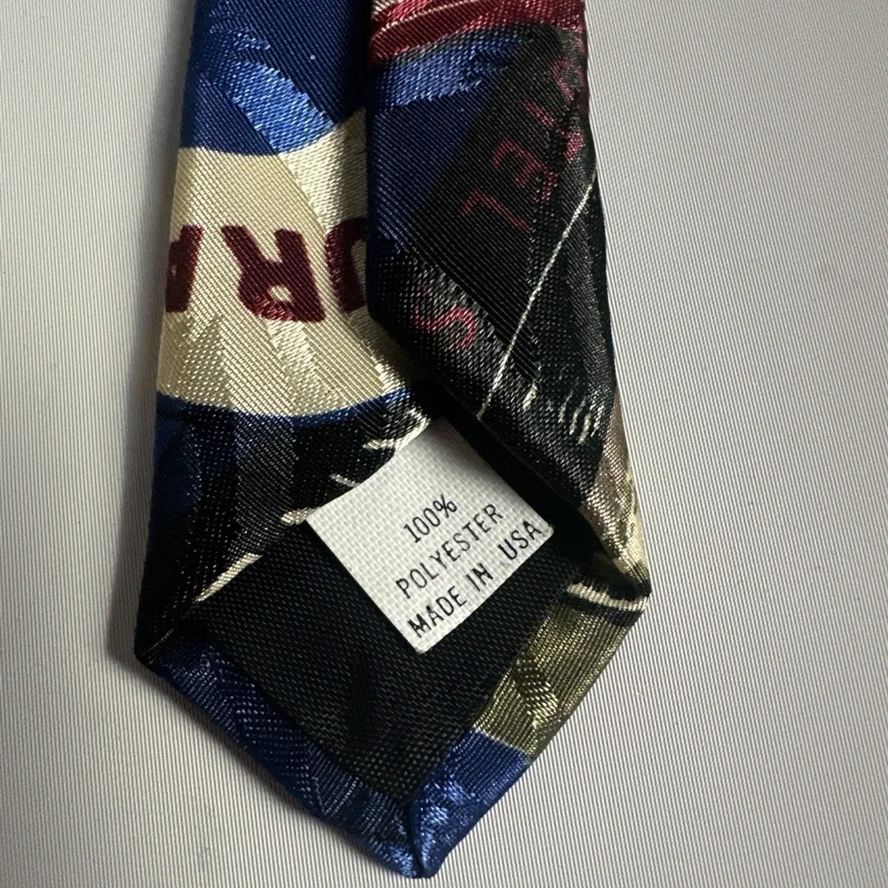 Vintage Surrey Travel Postcard Novelty Tie Europe Monte Carlo Rome St Moritz USA